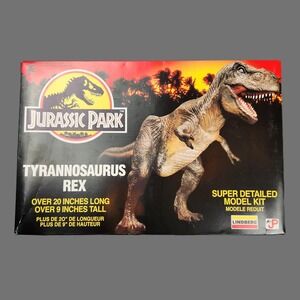 Vintage Jurassic Park Tyrannosaurus‎ Rex Model Kit 1993 Lindberg 70271 USA T-Rex
